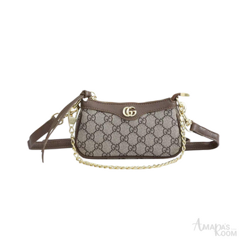Gucci Ophidia Mini GG Canvas Shoulder Bag – Brown - View 1