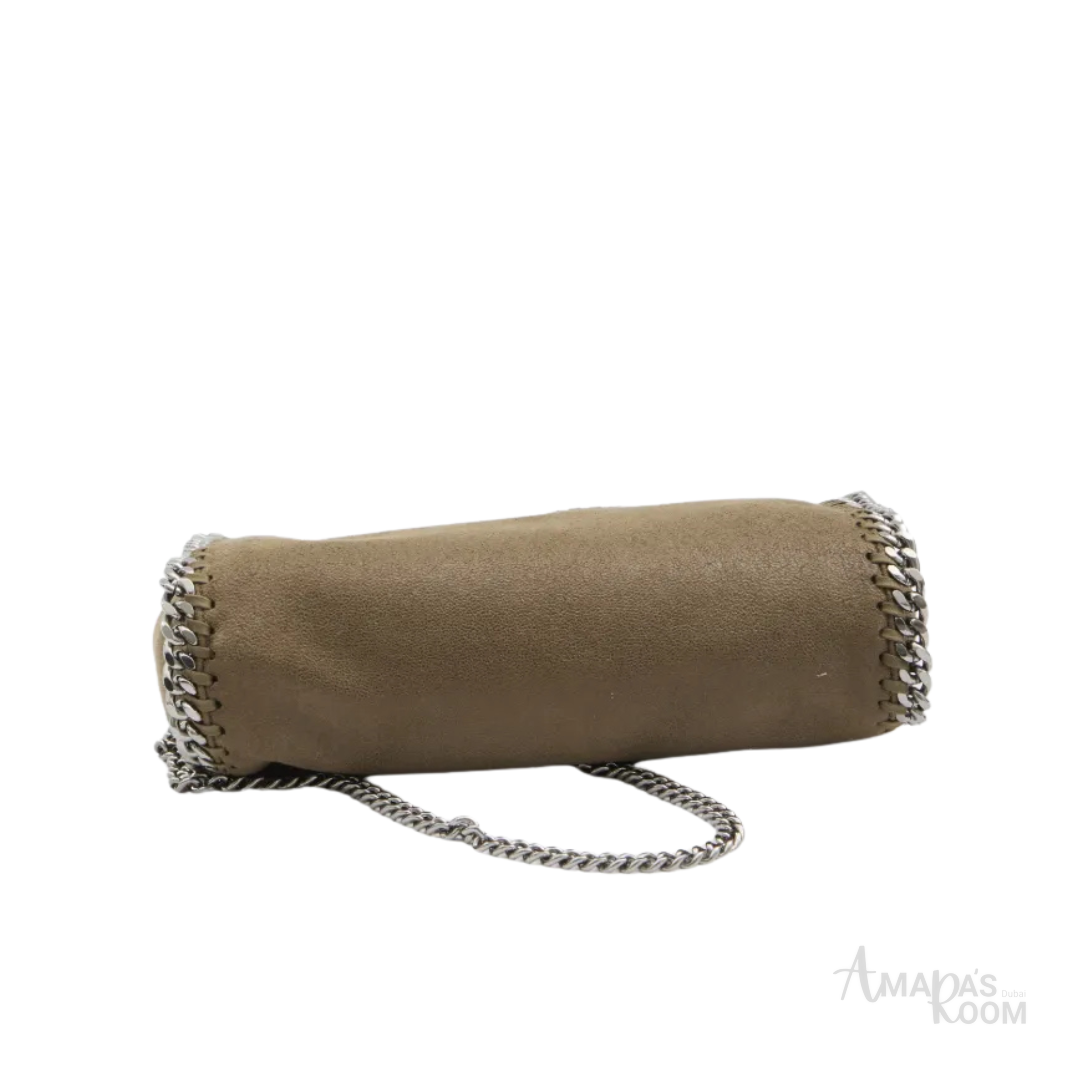 Stella McCartney Mini Falabella Chain-Trimmed Tote Bag – Olive Green - View 3