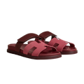 Hermès Chypre Sandals – Rose Pinson / Marron Palissandre - View 1