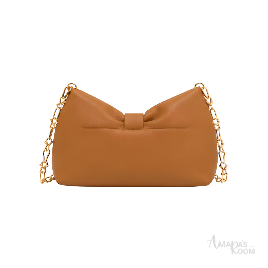 Dior Bow Leather Bag – Tan - View 4