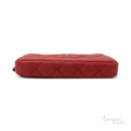Chanel Double Zip Clutch – Red - View 4