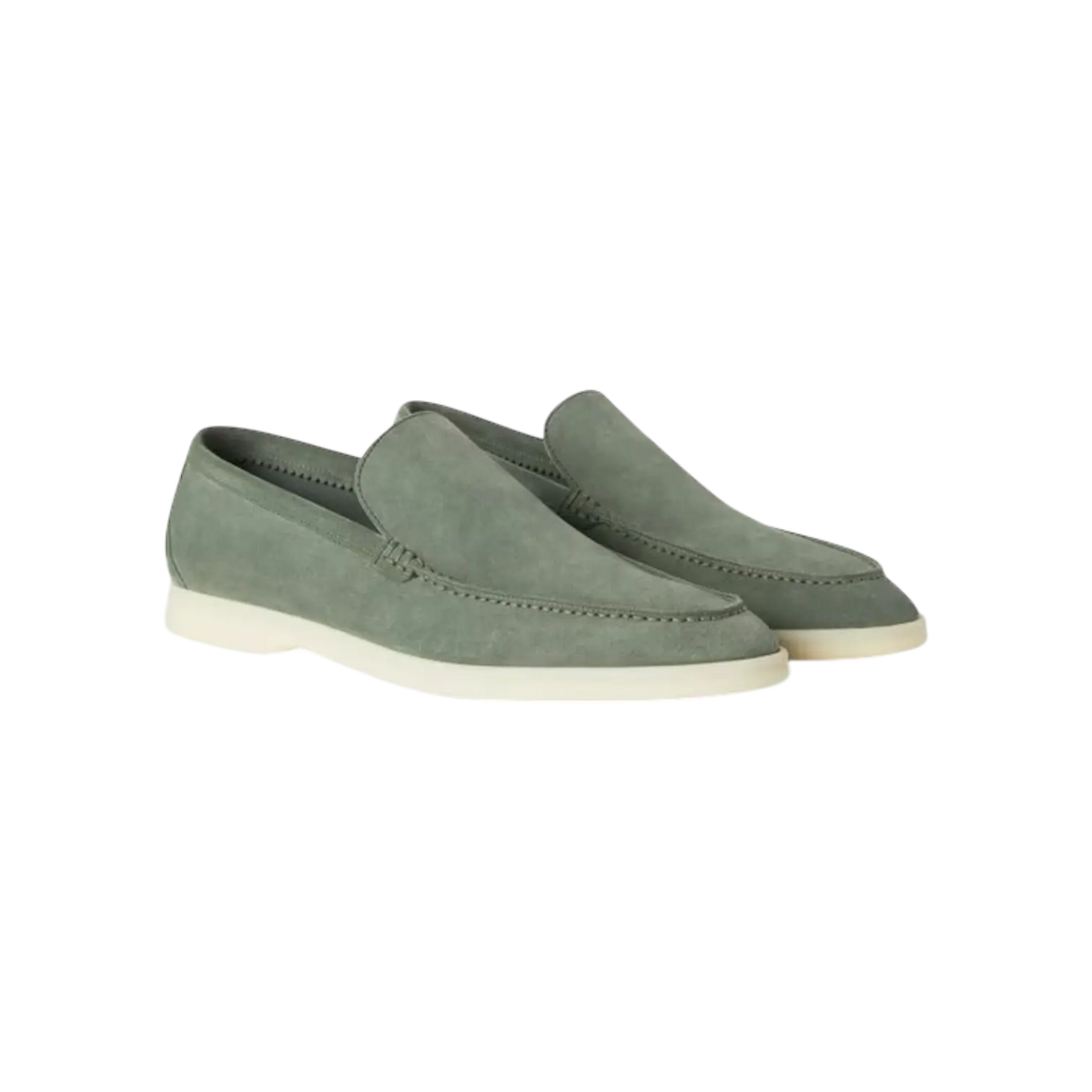 Loro Piana Summer Walk Loafers – Frozen Fir - View 1