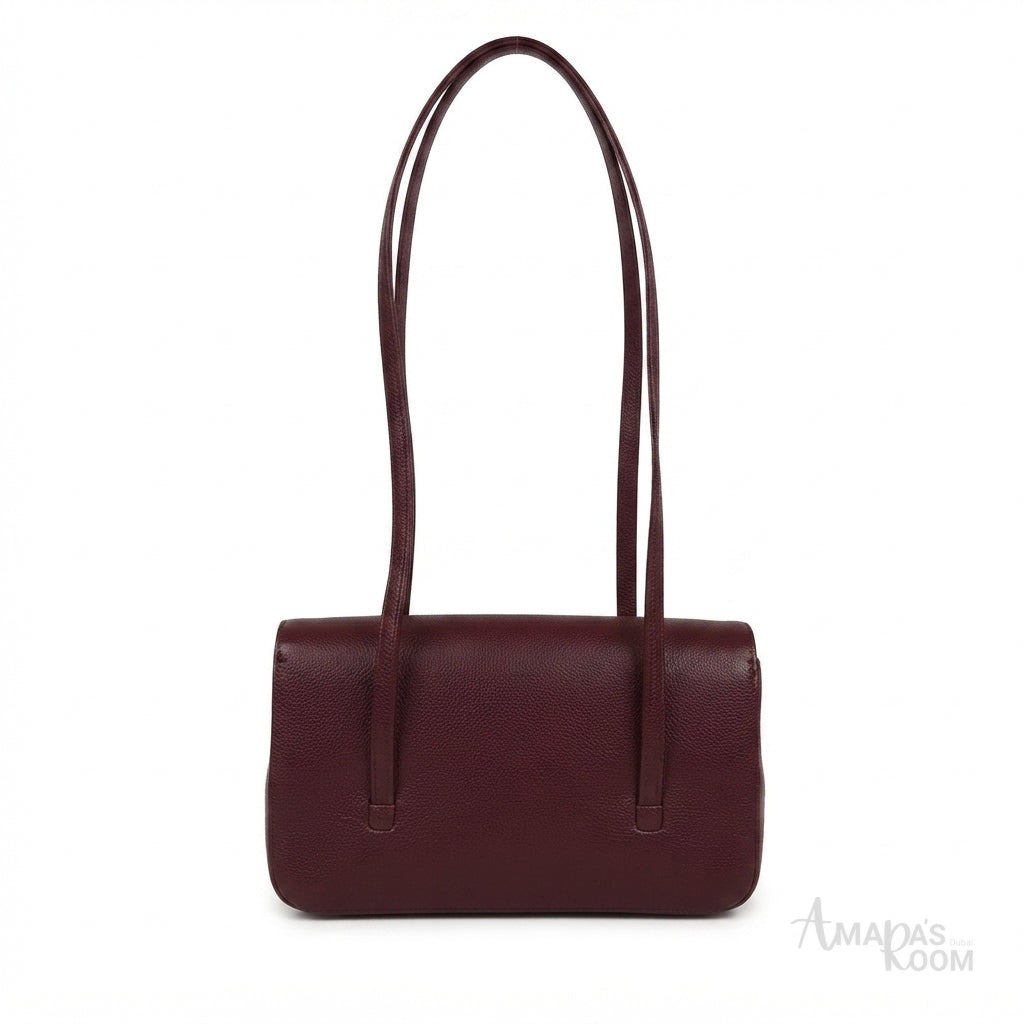 Chanel Preppy Coco Small Flap Bag – Dark Burgundy - View 5