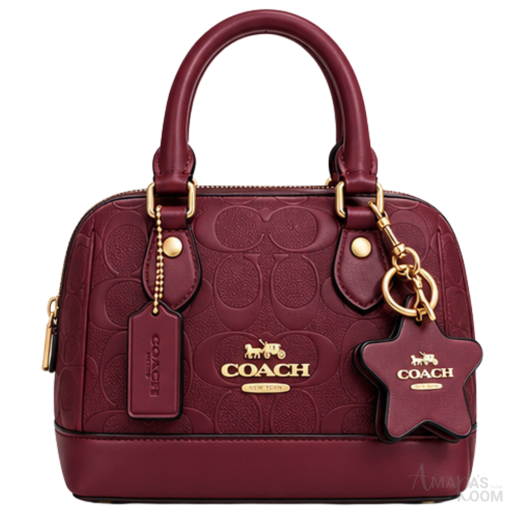 Coach Bag | Mini Sierra Satchel – Maroon – Wine Signature