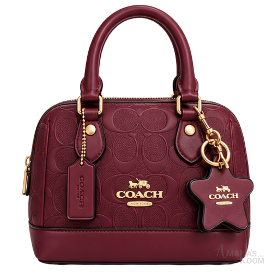 Coach Bag | Mini Sierra Satchel – Maroon – Wine Signature