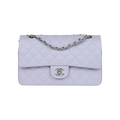 Chanel Classic Double Flap Bag Lavender Caviar Silver Hardware - View 1