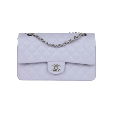 Chanel Classic Double Flap Bag Lavender Caviar Silver Hardware - View 1