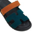 Hermès Chypre Sandals – Vert Mousse / Naturel - View 2