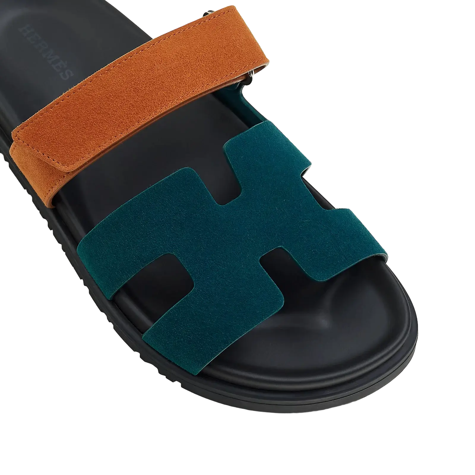 Hermès Chypre Sandals – Vert Mousse / Naturel - View 2