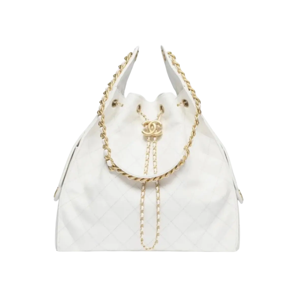Chanel 25 Medium Handbag – White & Gold - View 1