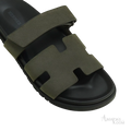Hermès Chypre Sandals – Vert Foret - View 2