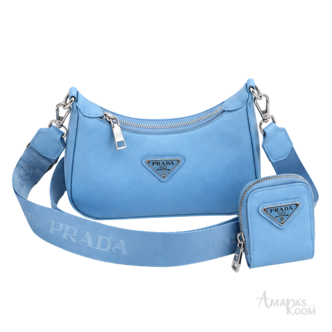 Prada Bag | Re-Edition 2005 Shoulder Bag – Light Blue