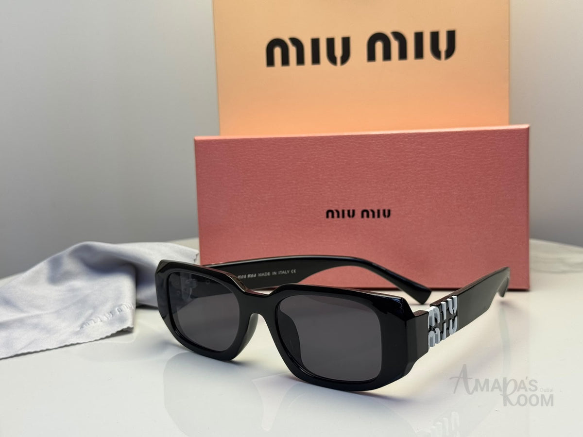 Miu Miu Sunglasses Bold Black – Silver-Tone - View 2