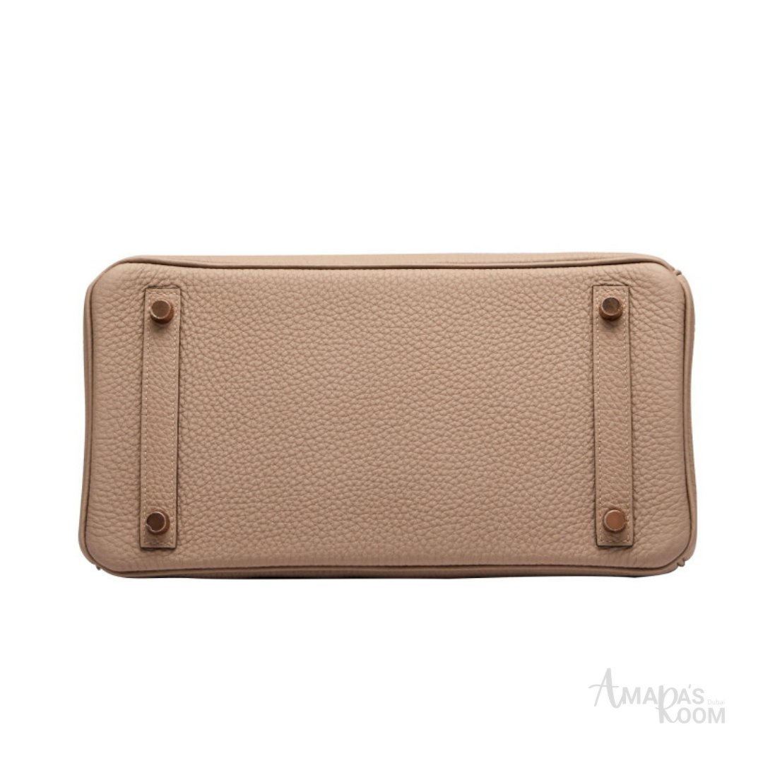 Hermes Birkin-Style Mini Handbag – Nude - View 5