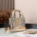 Dior Mini Lady Dior Bag – Metallic Gold - View 3