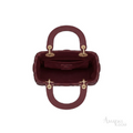 Dior Lady Dior Handbag – Burgundy - View 2