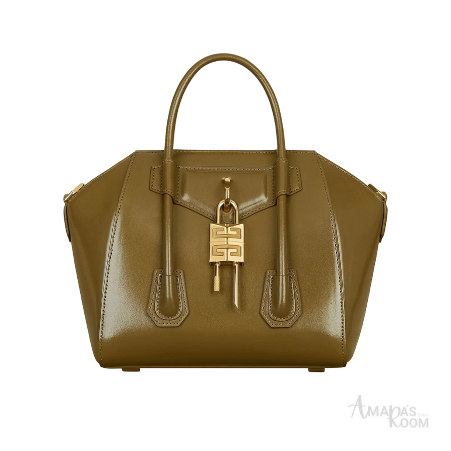 Givenchy Box-Style Leather Bag – Dark Khaki - View 1