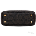 Coach Bag | Mini Rowan Crossbody Bag (featuring a detachable star logo charm) – Brown – Black (Signature Canvas with dark brown leather trim and gold-tone hardware)