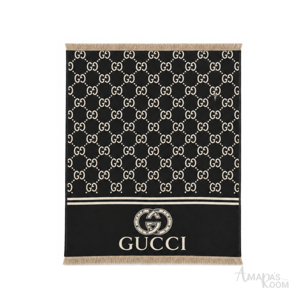 Gucci Scarf | GG Jacquard Black