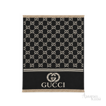 Gucci Scarf | GG Jacquard Black