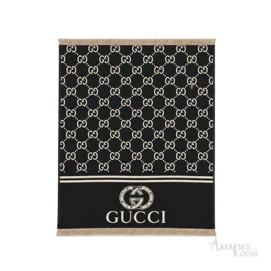 Gucci Scarf | GG Jacquard Black