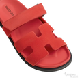 Hermès Chypre Sandals – Rose Vermillon - View 2