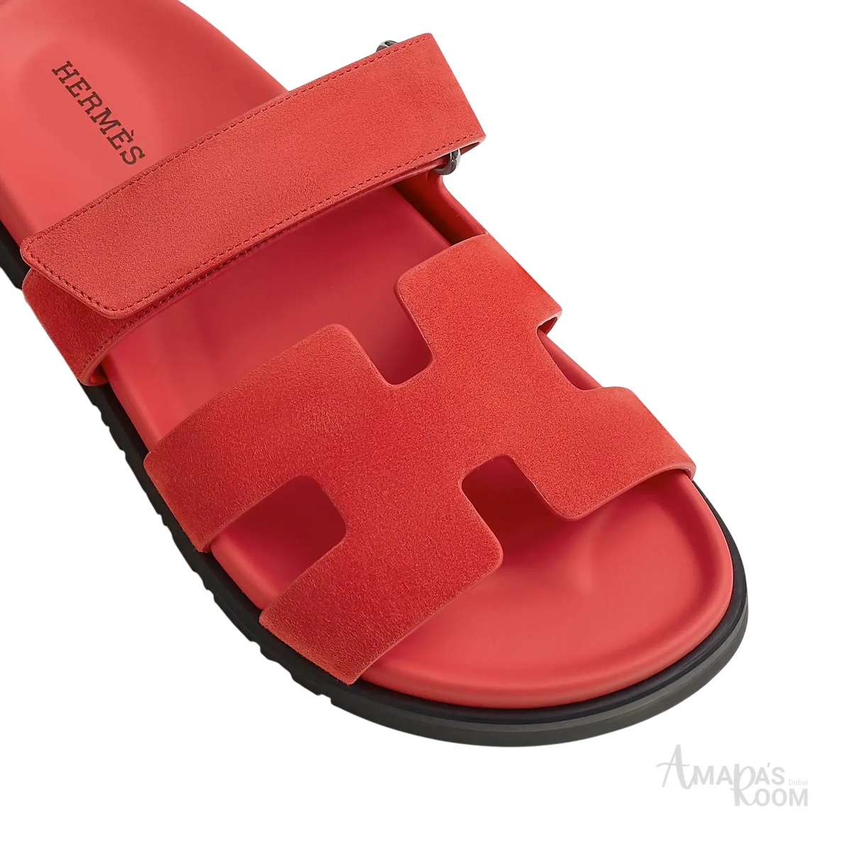 Hermès Chypre Sandals – Rose Vermillon - View 2