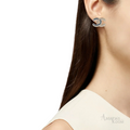 Chanel Strass & Enamel CC Stud