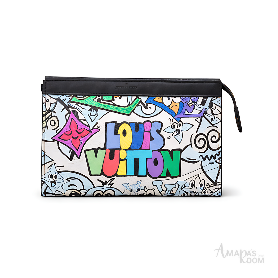 Louis Vuitton Pouch | Louis Vuitton Graffiti White Multi Color - View 1