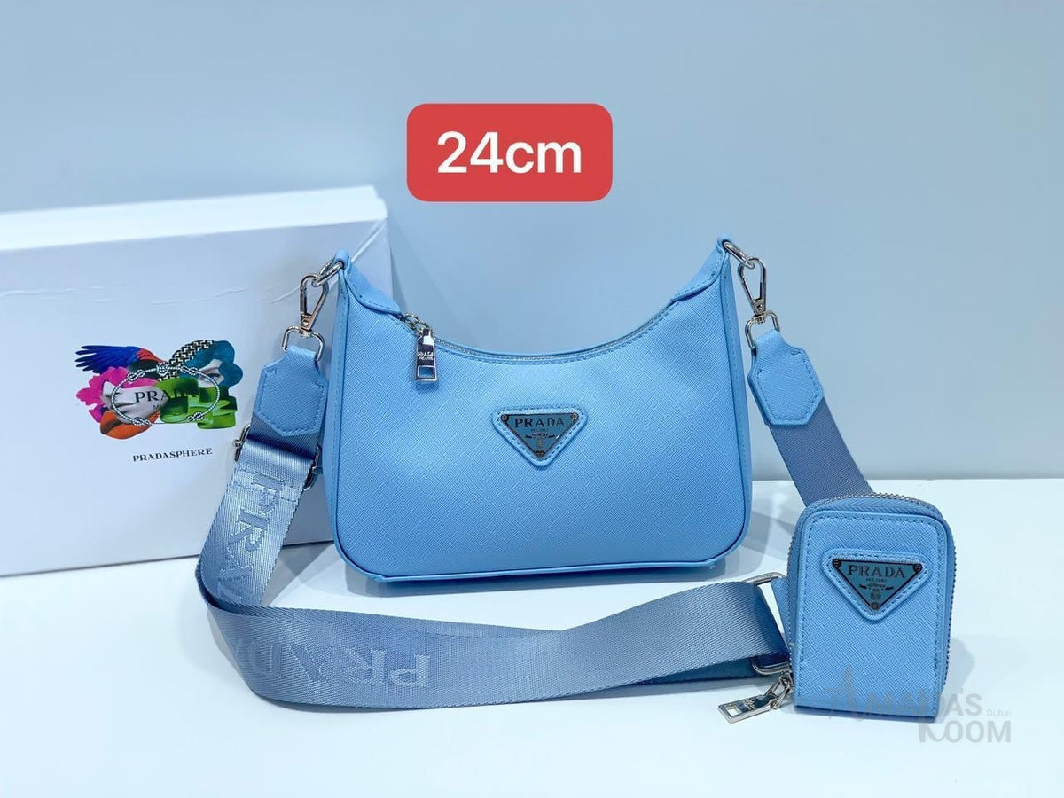 Prada Bag | Re-Edition 2005 Shoulder Bag – Light Blue