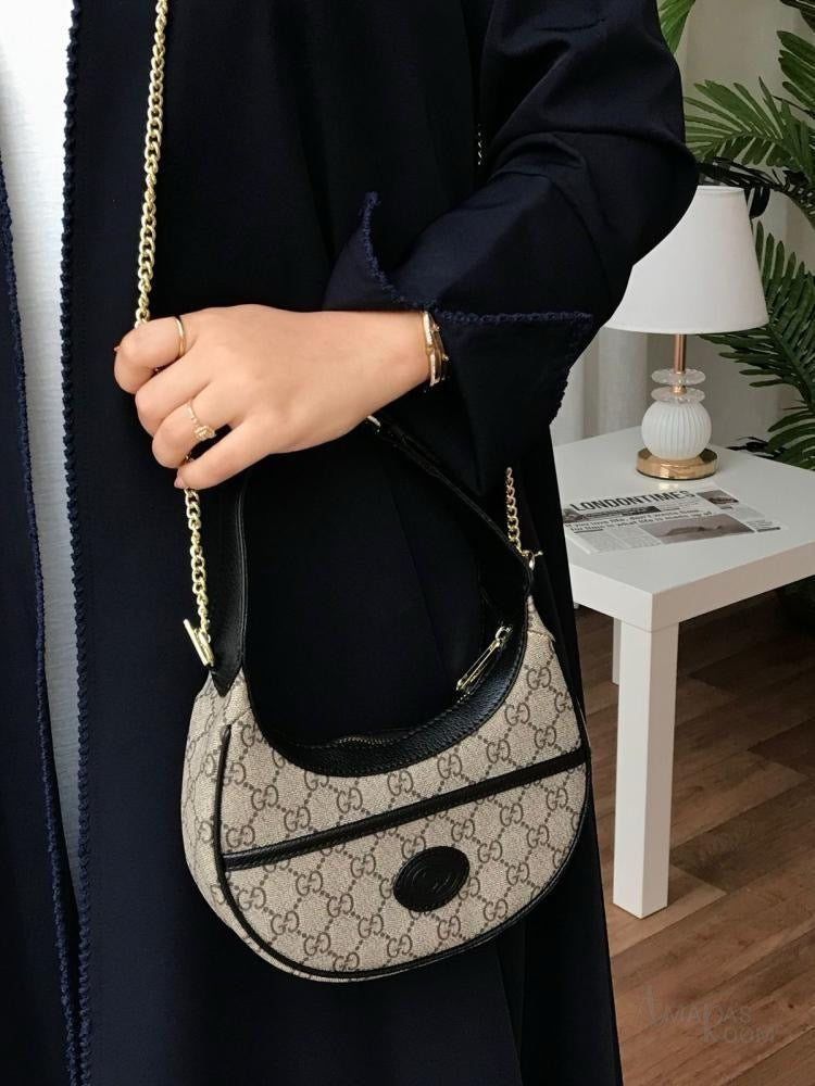 Gucci GG Supreme Azalea Half-Moon Bag – Brown - View 4