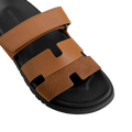 Hermès Chypre Sandals – Naturel H / Noir - View 2