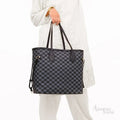 Louis Vuitton Neverfull-Style Tote Bag – Grey - View 5