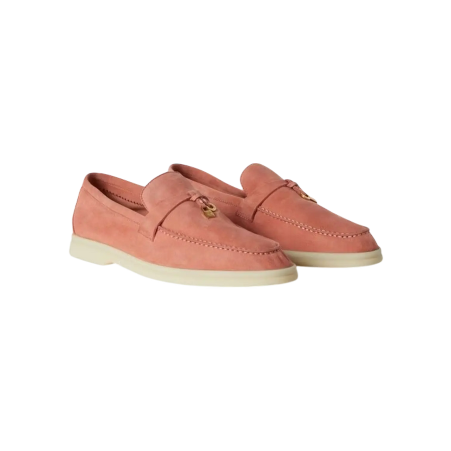 Loro Piana Summer Charms Loafers – Sorbet Pink - View 1