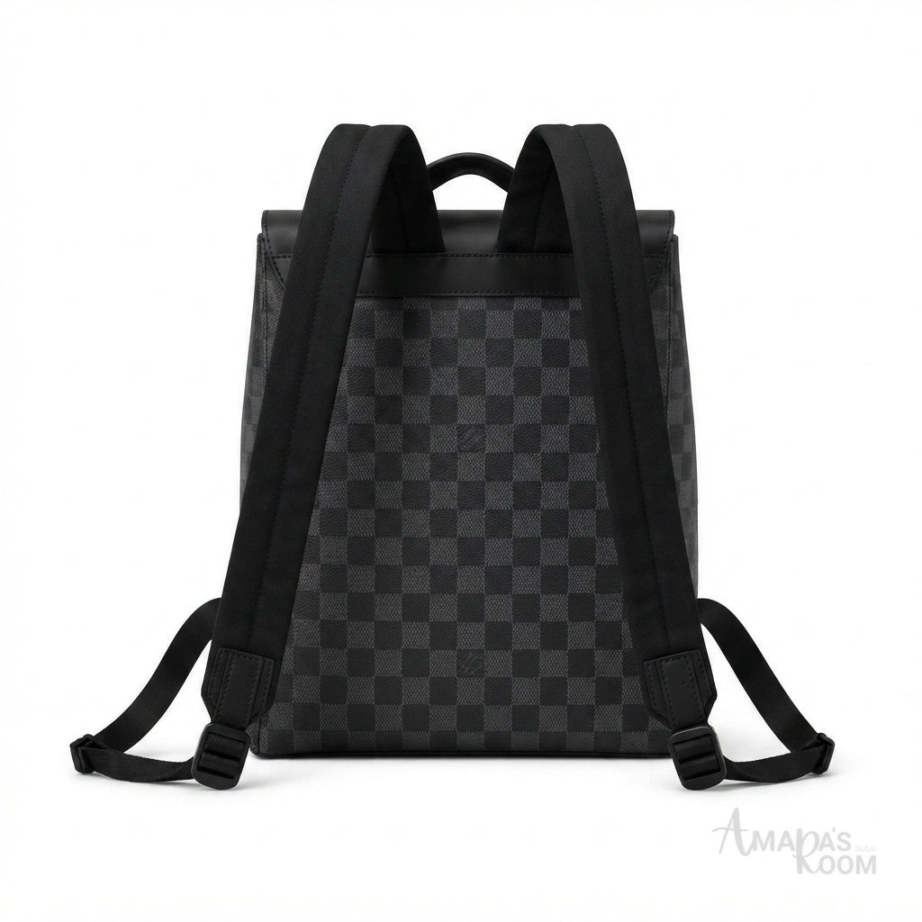 Louis Vuitton Backpack – Grey & Black - View 3