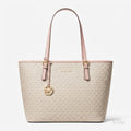 Michael Kors Jet Set Bag – Vanilla & Pink - View 1