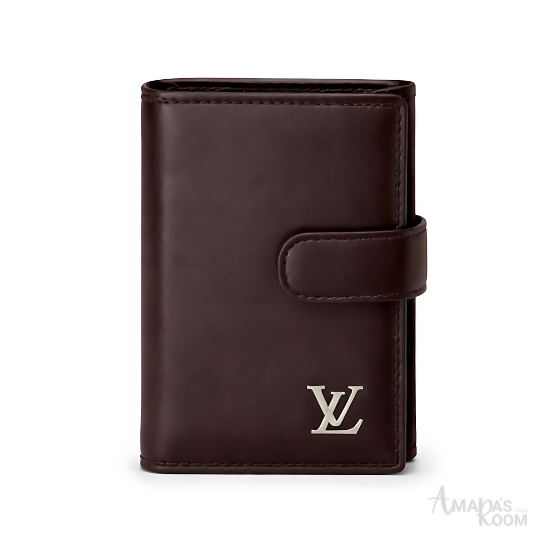 Louis Vuitton Wallet | Louis Vuitton Dark Brown Leather Logo - View 1