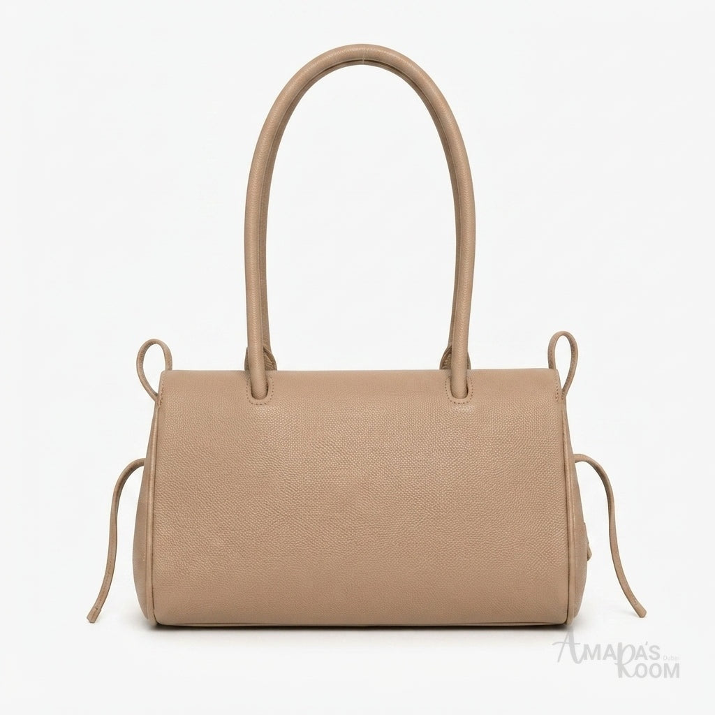 Chanel Grained Calfskin Handbag – Beige - View 4