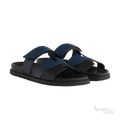 Hermès Chypre Sandals – Noir/Bleu Celeste - View 1