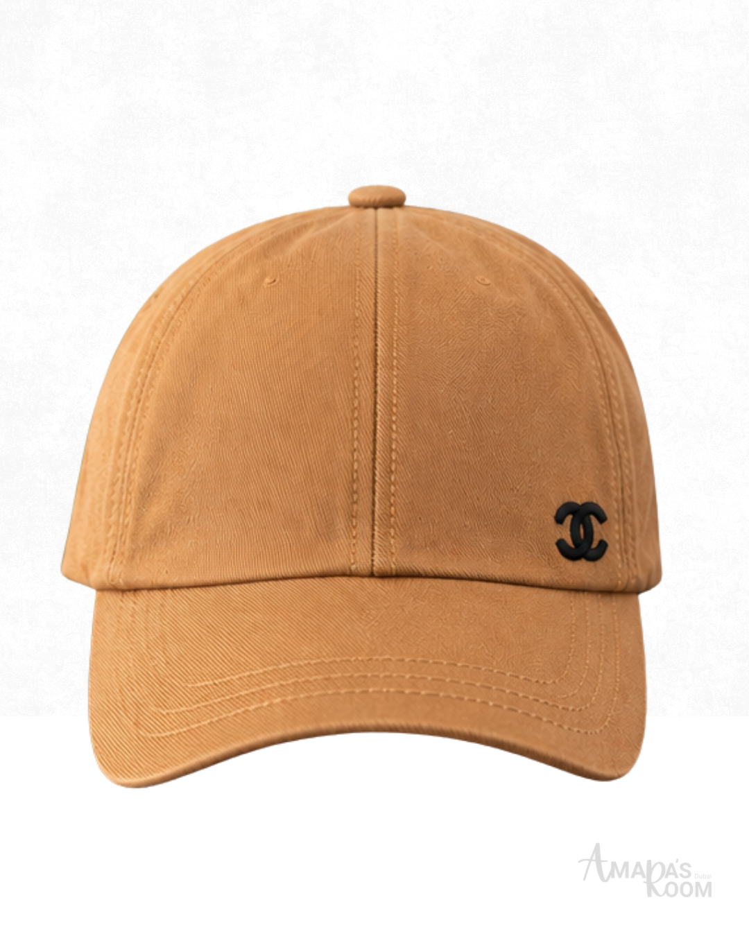 Chanel | CC Logo Washed Cotton Twill Baseball Cap Tan - View 1