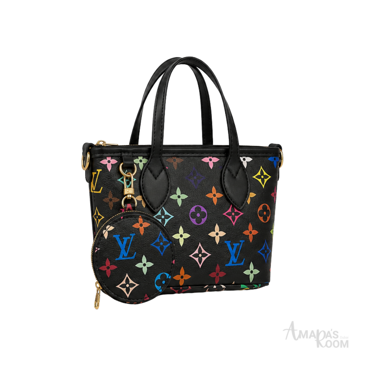 Louis Vuitton X Murakami OnTheGo EW Black Bag – product view