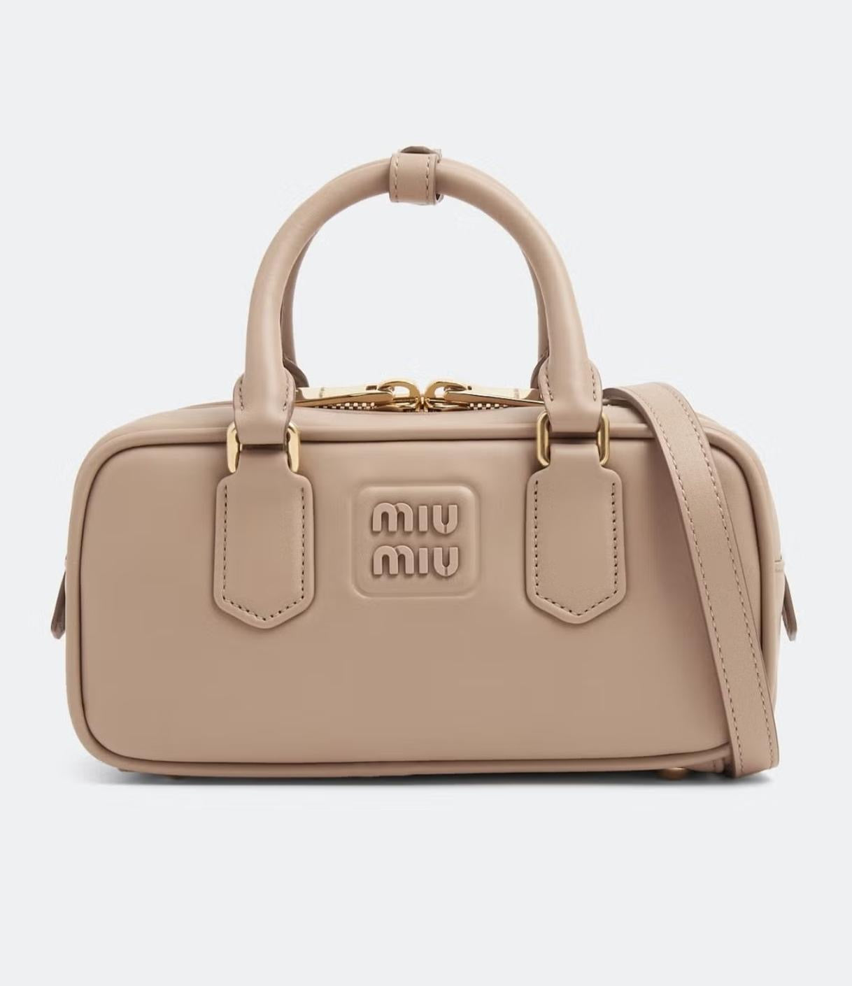 Miu Miu Bag Arcadie Leather Beage – product view
