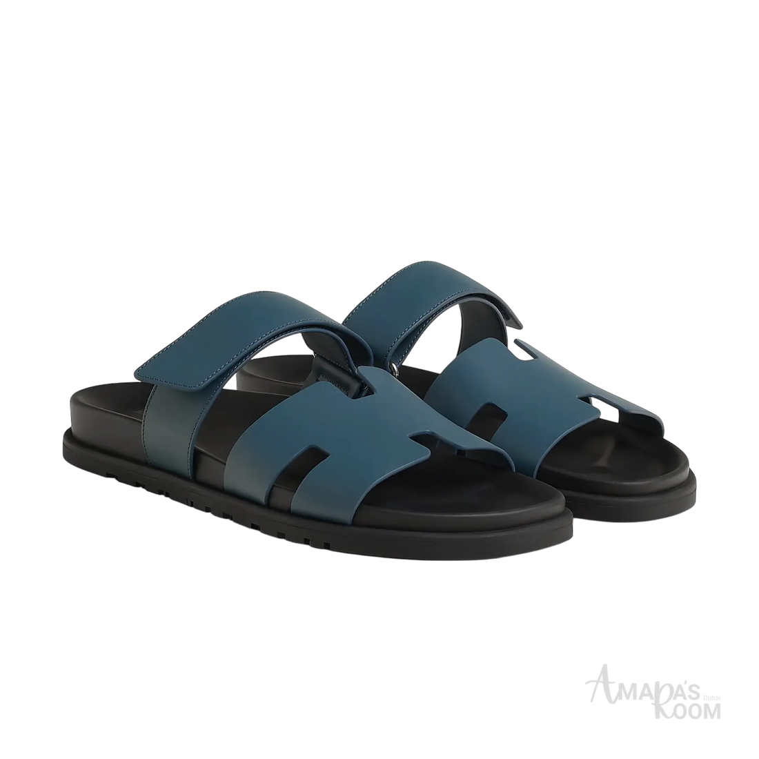 Hermès Chypre Sandals – Bleu Turquin - View 1