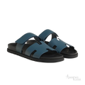 Hermès Chypre Sandals – Bleu Turquin - View 1
