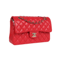 Chanel Classic Double Flap Bag Red Shiny Caviar Light Gold Hardware - View 2