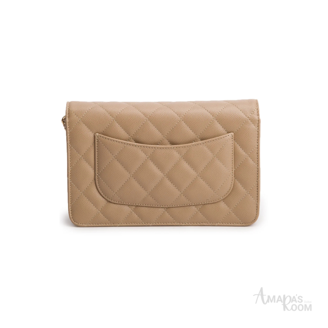Chanel Quilted Caviar Leather Wallet on Chain - View 3