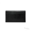 Saint Laurent Uptown Pouch – Crocodile-Embossed Black - View 2