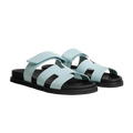 Hermès Chypre Sandals – Bleu Brume - View 1