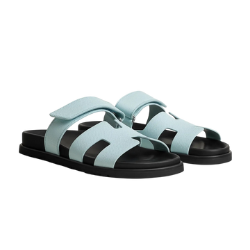Hermès Chypre Sandals – Bleu Brume - View 1