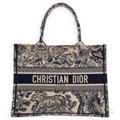 Dior Toile de Jouy Tiger Embroidery Bag – Blue - View 1